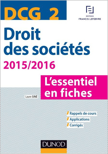 DCG 2 – Droit des sociétés 2015/2016
