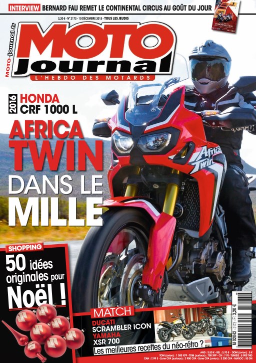 Moto Journal N°2173 Du 10 au 16 Décembre 2015