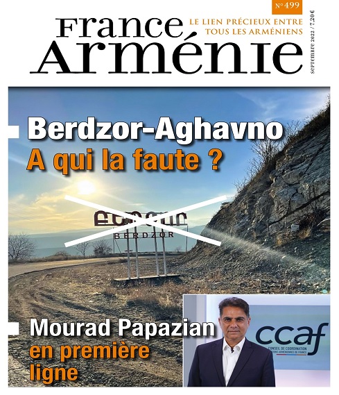 France Arménie N°499 – Septembre 2022